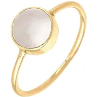 Elli Bague or / blanc perle