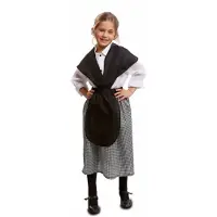 MOM Castañera Girl Costume Noir 7-9 Years