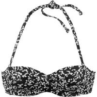 LASCANA Hauts de bikini 'Meadow' noir