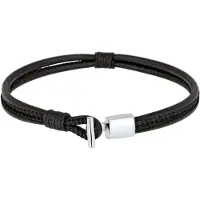 KUZZOI Bracelet noir / argent