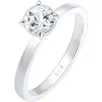 Elli PREMIUM Bague argent / transparent