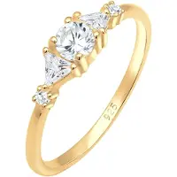 Elli PREMIUM Bague or / transparent