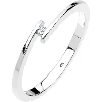 Elli DIAMONDS Bague 'Diamant' argent