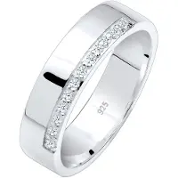 Elli PREMIUM Bague argent / blanc