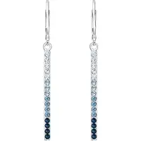Elli Boucles d'oreilles saphir / bleu clair / argent / transparent