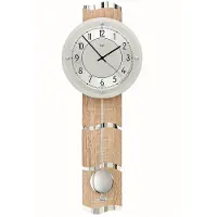 AMS Horloge murale radio-pilotée cadran aluminium - Modèle : 5214