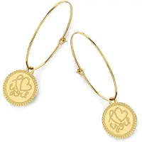 CO88 Collection Boucles d'oreilles dorées pour dames de la collection CO88 - Modèle 8CE-70045