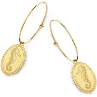 CO88 Collection Boucles d'Oreilles Dorées Élégantes de la Collection CO88