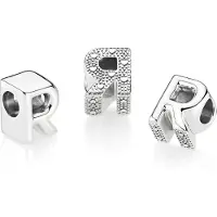 Pandora Charm Lettre R Alphabet - Compatible avec les bracelets Moments - Bijoux pour femmes - Cadeau pour les femmes de votre entourage - En arg