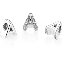 Pandora La lettre un charme, (Argent)