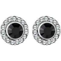 Elli Boucles d'oreilles noir / argent
