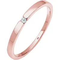 Elli DIAMONDS Bague 'Classic' or rose
