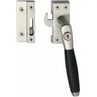 Intersteel Fermeture de fenêtre Ton 400 Verrouillable droit nickel mat