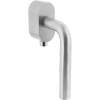 Intersteel Poignée de fenêtre Recht Rosace ovale verrouillable en acier inoxydable