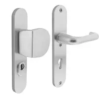 Intersteel Quincaillerie de porte d’entrée ovale Vurano Protection contre la traction du noyau PC 72mm acier inoxydable