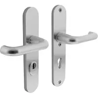 Intersteel Quincaillerie de porte arrière ovale Aurano Protection contre la traction du noyau PC 72mm acier inoxydable