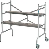 Escalo Échafaudage aluminium hauteur platforme 88 cm