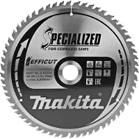 Makita 260x30x2.15 Mm T60 Wood Circular Saw Disc Argenté