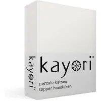 Kayori Drap-Housse Surmatelas Kayori Shizu Offwhite (Percale)-140 x 200 cm