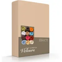 Romanette Drap-housse Romanette Beige (Velours)-Lits Doubles (140/150 x 200/210/220 cm)