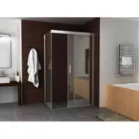Wiesbaden Side paroi latérale pour portes de niche Puerta et Slide 1000 x 2000 x 8 mm verre clair nano/chrome 20.3442