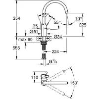 GROHE 32843DC2 robinet de salle de bain