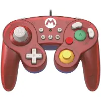 Hori Battle Pad (Mario) Bleu, Rouge, Translucide USB Manette de jeu Nintendo Switch