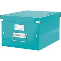 Leitz Boîte de rangement Click + Store , en carton, pour format A4, bleu pétrole
