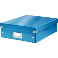 Leitz Boîte d'organisation Click + Store , taille moyenne, bleu pétrole