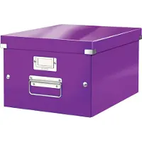 Leitz Boîte de Rangement Click &amp; Store A4 Violet