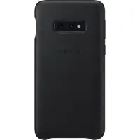 Samsung Galaxy S10e Back Cover en Cuir Noir