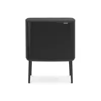Brabantia Poubelle Bo Touch Bin noir mat, 11 + 23 L