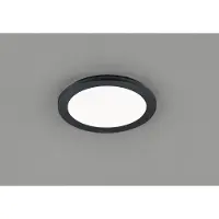 TRIO Panneau LED rond noir 26 cm avec LED dimmable en 3 étapes - Lope