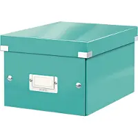 Leitz Boîte de rangement Click + Store , en carton, pour format A5, bleu pétrole