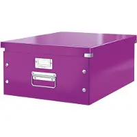 Leitz Boîte de rangement Click + Store , en carton, pour format A3, violet