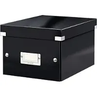 Leitz Boîte de rangement Click + Store , en carton, pour format A5, noir