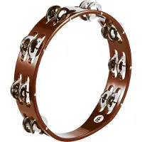 Meinl TA2AB - Tambourin 2 rangées de cymbalettes nickelées