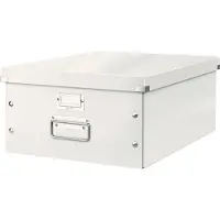 Leitz Boîte de Rangement - - Click & Store - A3 - Blanc - Pliable et Résistante