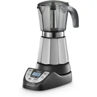 De'Longhi Cafetière Moka Électrique DeLonghi Alicia Plus EMKP 63.B Noir Argent