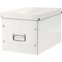 Leitz Boîte de rangement Click + Store , en carton, l. 320 x P 360 x H 260 mm, blanc
