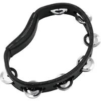 Meinl Tambourin Abs Demi Lune 1 Rangee Cymbales Noir