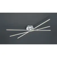 TRIO TIRIAC argent argent intégré plafonnier LED moderne 671610307