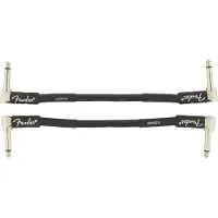 Fender 15cm Professional Instrument Cable 2-pack Black
