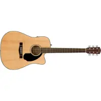 Fender Dreadnought Cd-60Sce Cutaway Classic Design WN Natural
