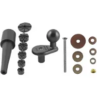 Ram Mounts Mounts Base de potence de vélo avec boule de 2,5 cm de diamètre