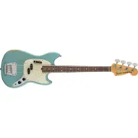 Fender Mustang Bass Signature Jmj RW Faded Daphne Blue