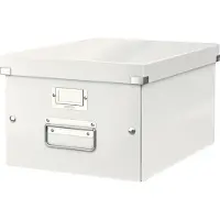 Leitz Boîte de rangement Click + Store , en carton, pour format A4, blanc