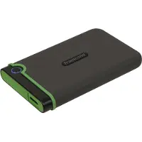 Transcend Disque dur Externe StoreJet 25M3 - 1 To - 2.5" - USB 3.1 Gen 1 - AES 256 bits - gris de fer
