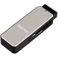 Hama Lecteur Usb 3.0 De Carte Sd / Microsd Argenté (123900)