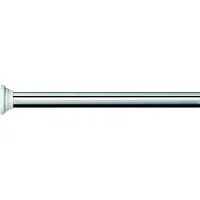 Spirella Barre tringle pour rideau de douche ou baignoire extensible sans per?age en Alu DECOR 125-220cm Finition brillante